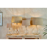 Baba Large Tall Recycled Glass Lamp Base - Clear