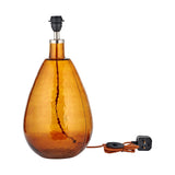 Baba Large Tall Recycled Glass Lamp Base - Burnt Amber