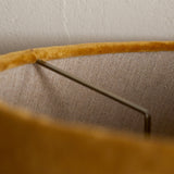 Batakha Extra Large Velvet Lampshade - Dark Ochre