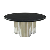 Blake Coffee Table - Black Nero with Chrome