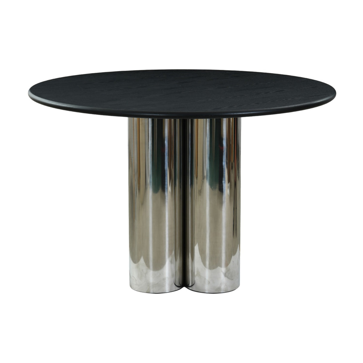 Blake Dining Table - Black Nero with Chrome