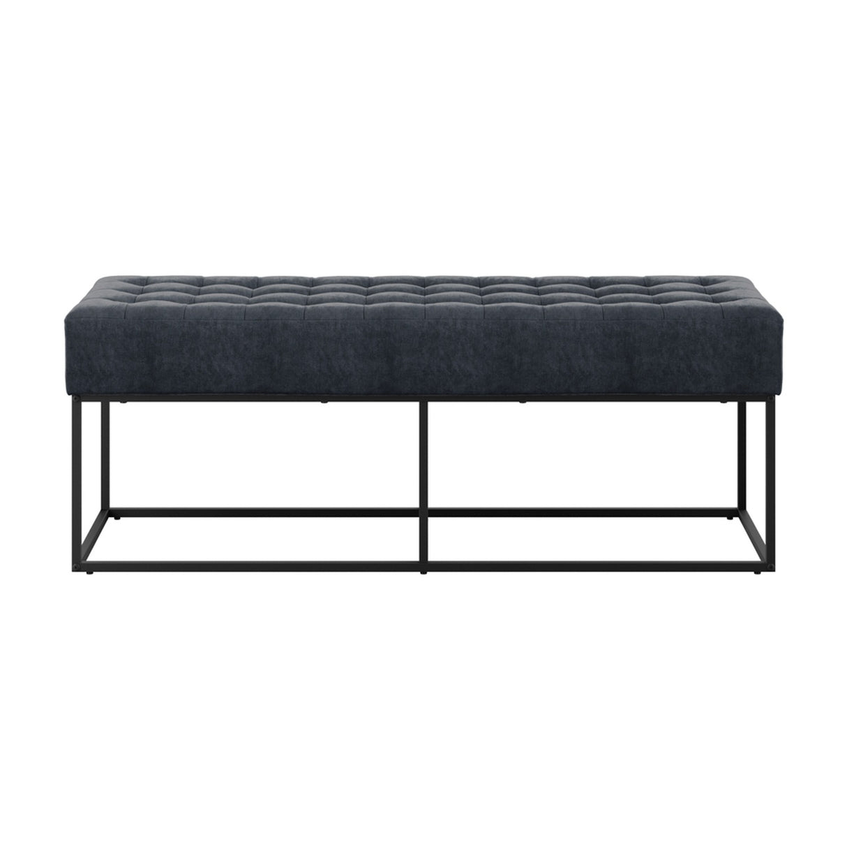 Boden Bench - Steel Grey with Black