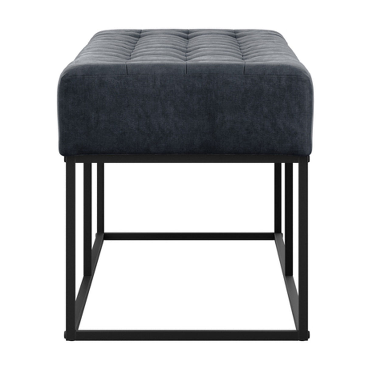Boden Bench - Steel Grey with Black