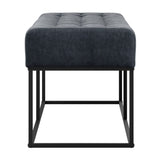 Boden Bench - Steel Grey with Black