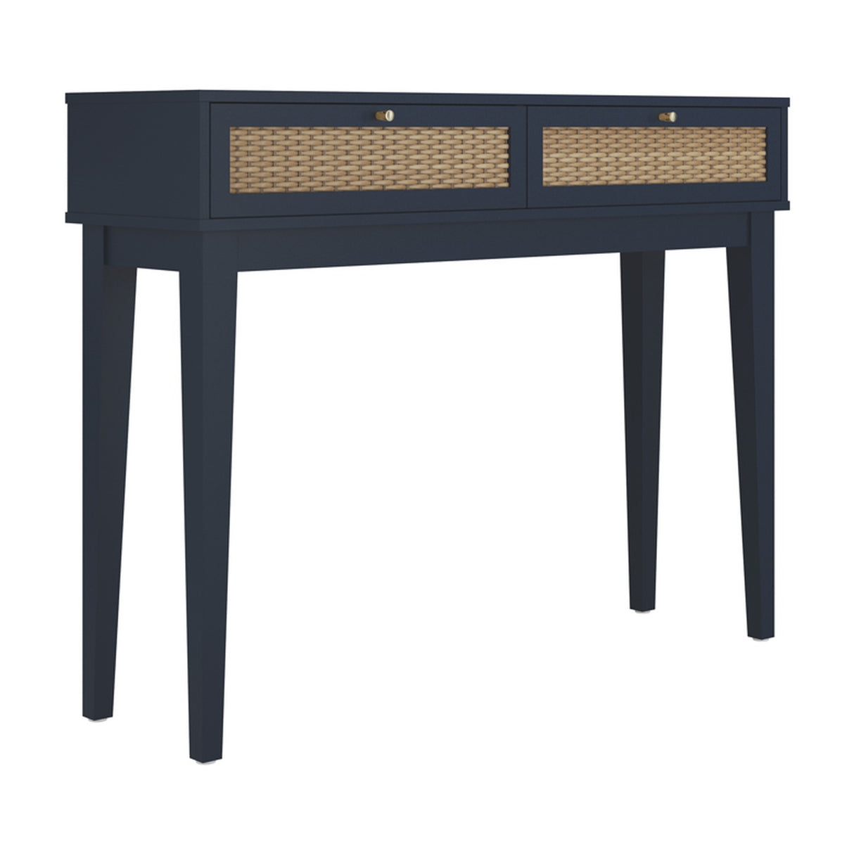 Bordeaux Dressing Table - Berlin Blue with Oak