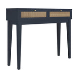 Bordeaux Dressing Table - Berlin Blue with Oak