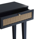 Bordeaux Dressing Table - Berlin Blue with Oak