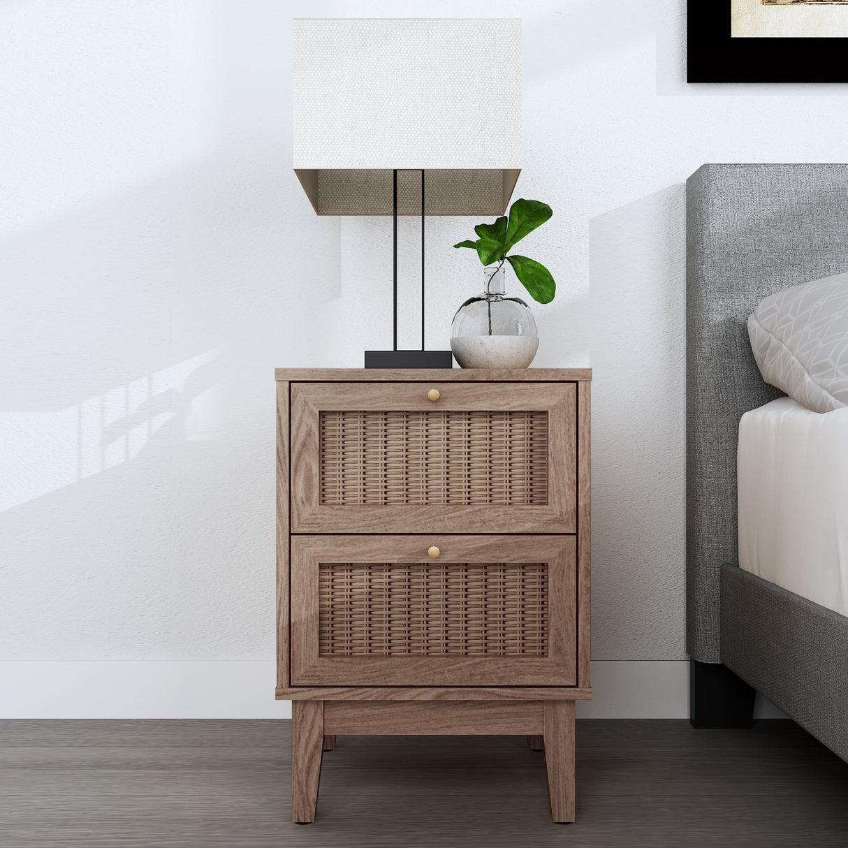 Bordeaux Bedside Table - Oak