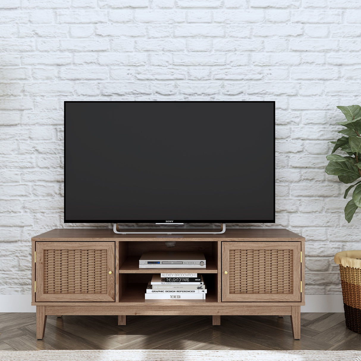 Bordeaux TV Unit - Oak