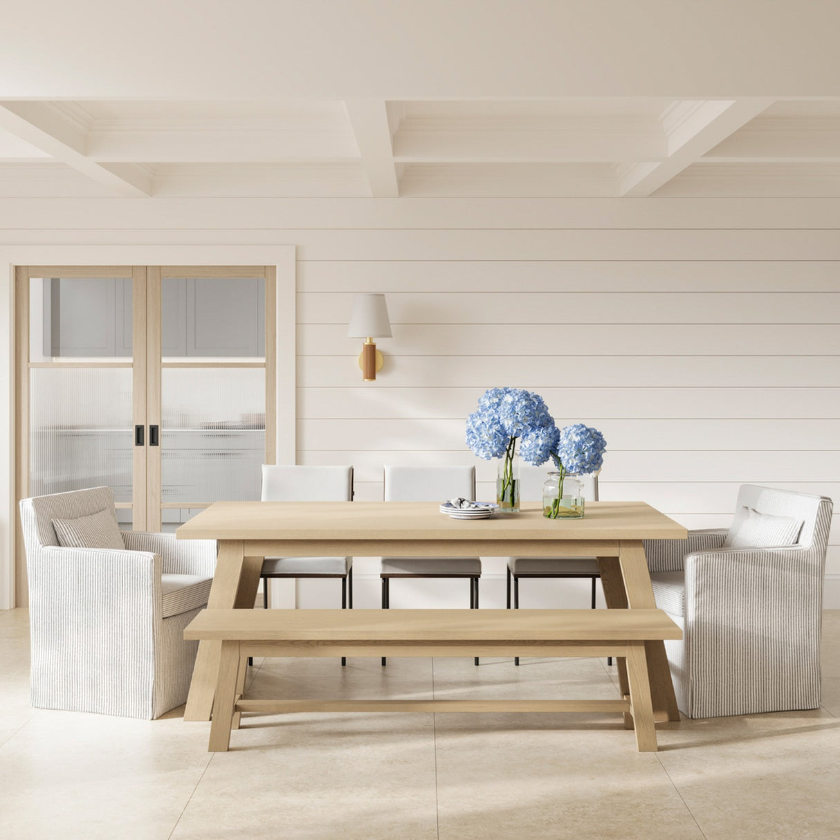 Bourton Dining Table - Latte