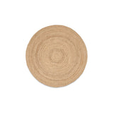 Braided Hemp 180cm Round Rug - Natural