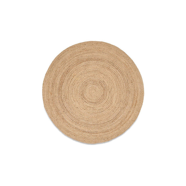 Braided Hemp 180cm Round Rug - Natural