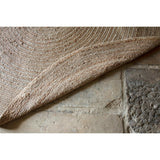 Braided Hemp 180cm Round Rug - Natural