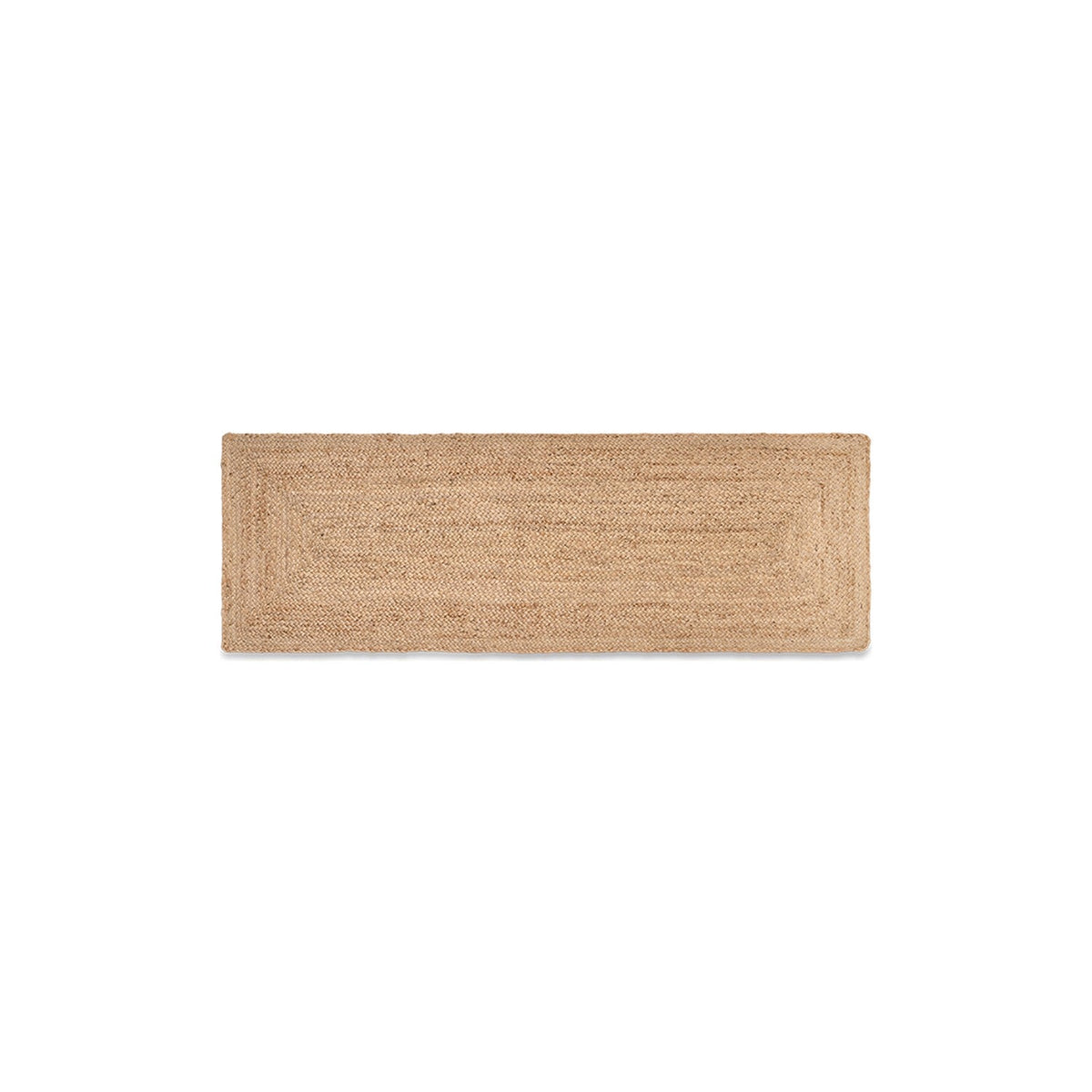 Braided Hemp Runner Rug - Natural