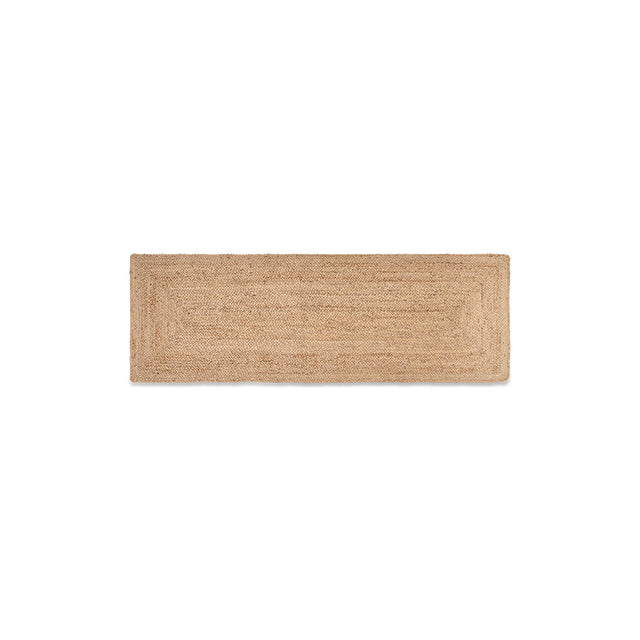 Braided Hemp Runner Rug - Natural