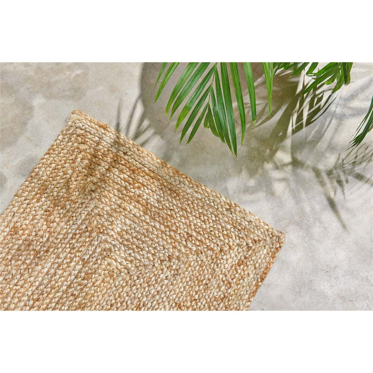 Braided Hemp Runner Rug - Natural
