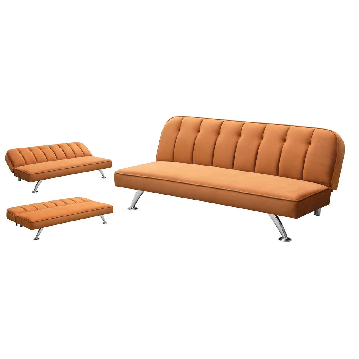 Brighton Sofa Bed - Orange