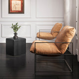 Brook Accent Chair - Tobacco with Black