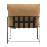 Brook Accent Chair - Tobacco with Black