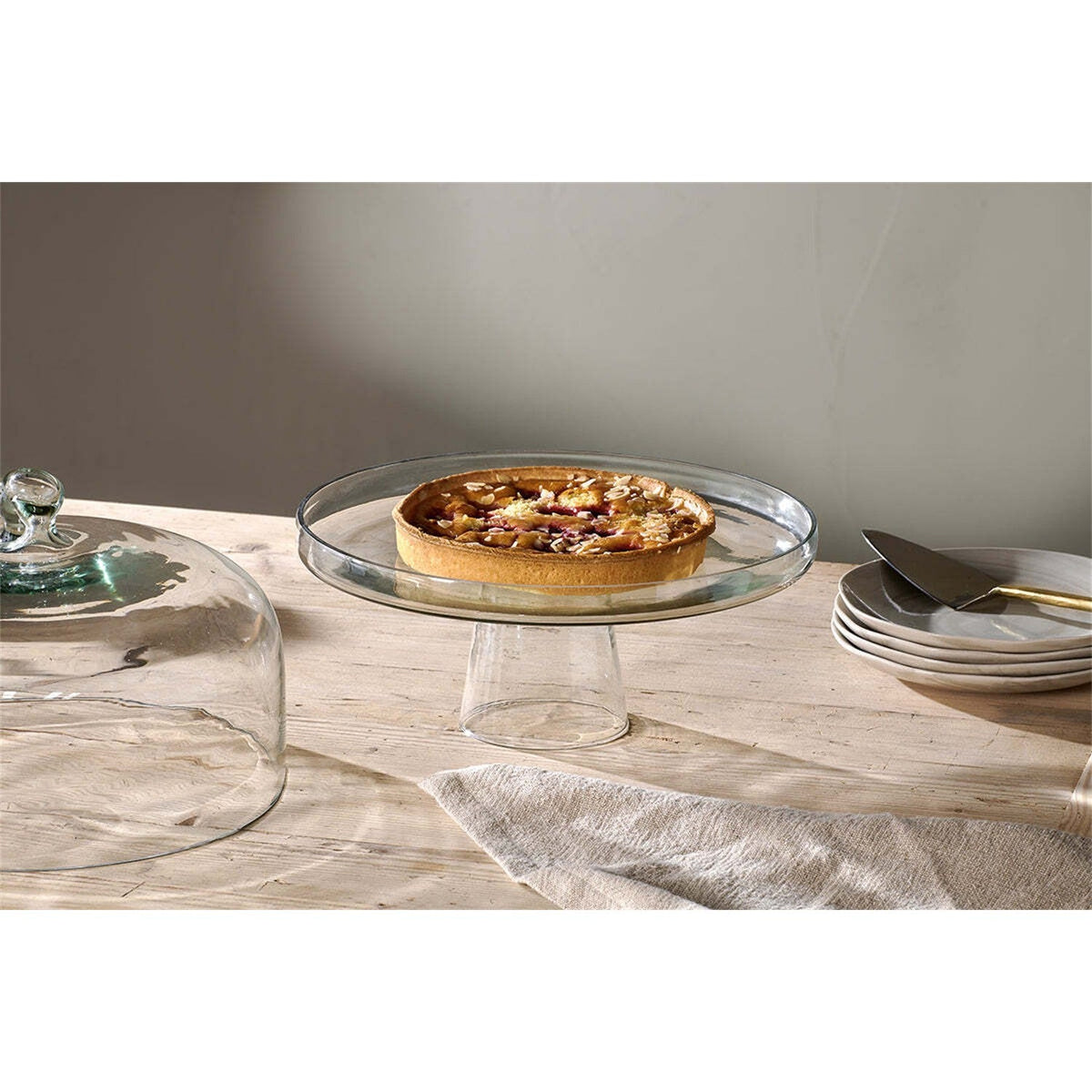 Banjara Glass Dome Cake Stand - Clear