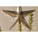 Bakara Star Christmas Tree Topper - Antique Brass