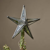Bakara Star Christmas Tree Topper - Antique Silver