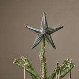 Bakara Star Christmas Tree Topper - Antique Silver