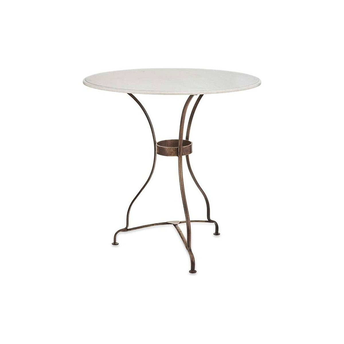 Parwaha Marble Bistro Garden Table - Off White