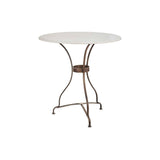 Parwaha Marble Bistro Garden Table - Off White