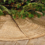 Buno Braided Hemp Christmas Tree Skirt - Natural