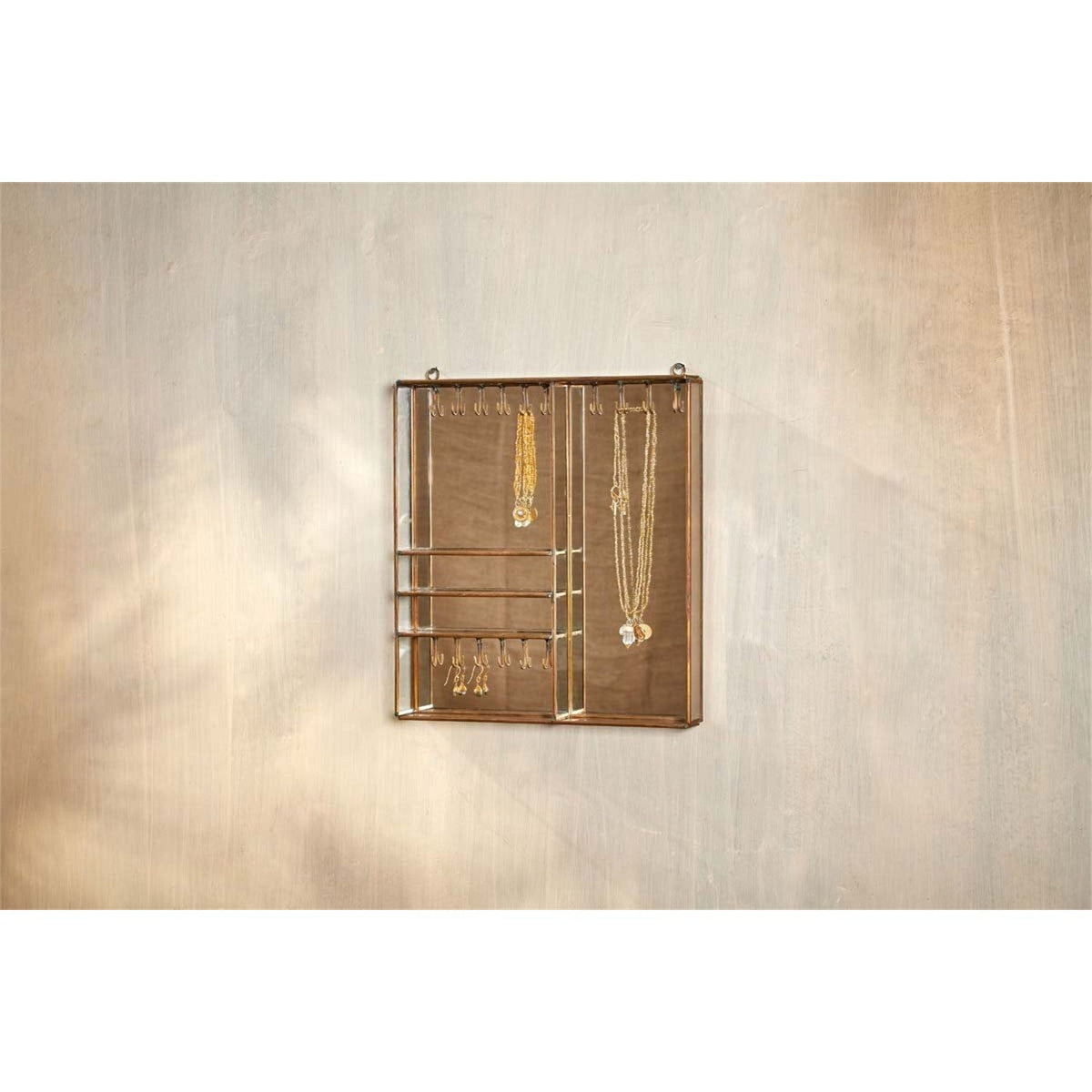 Bequai Small Wall Hung Jewellery Box - Antique Brass