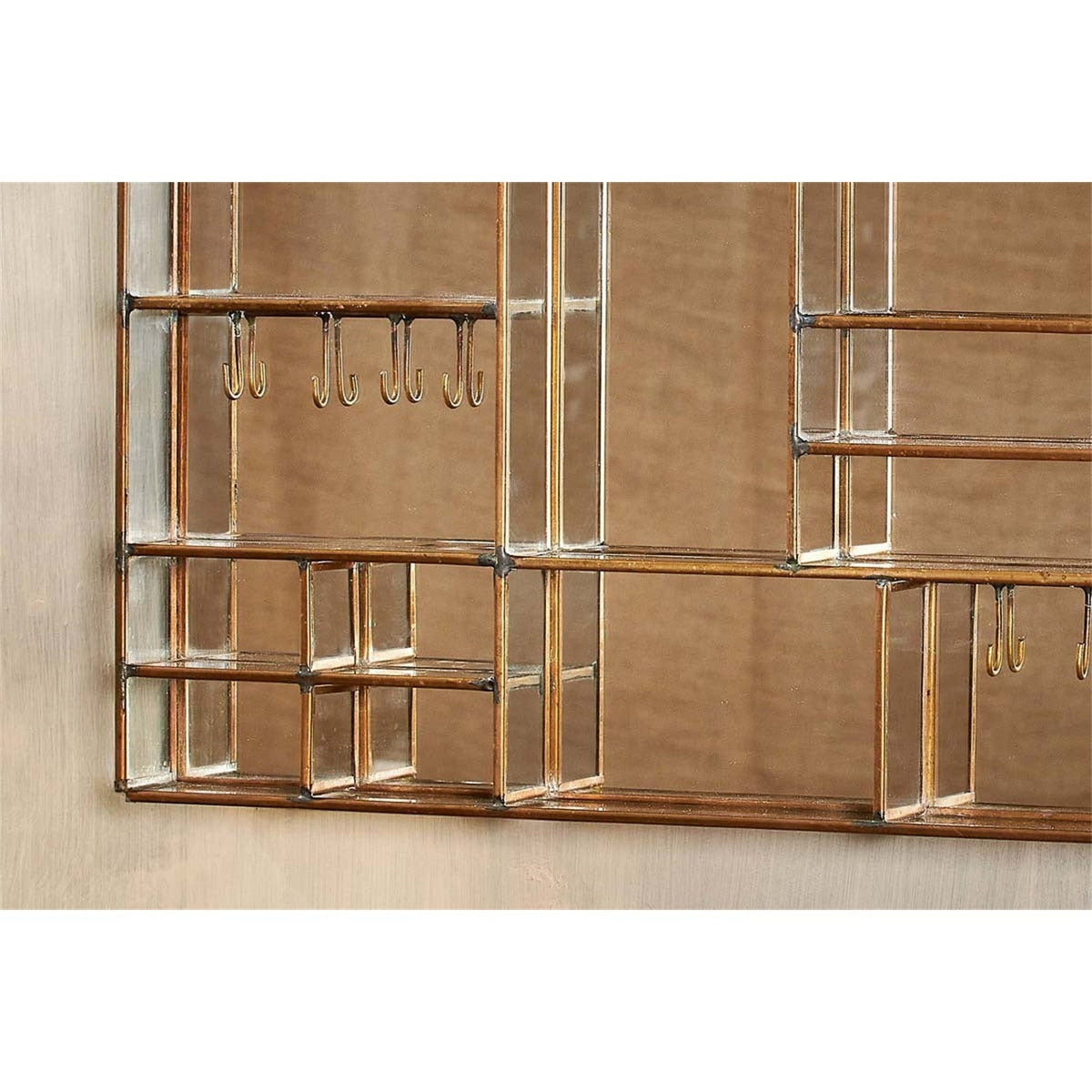 Bequai Large Wall Hung Jewellery Box - Antique Brass