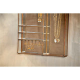 Bequai Large Wall Hung Jewellery Box - Antique Brass