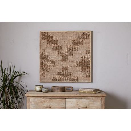 Bawal Cross Jute Wall Art - Natural