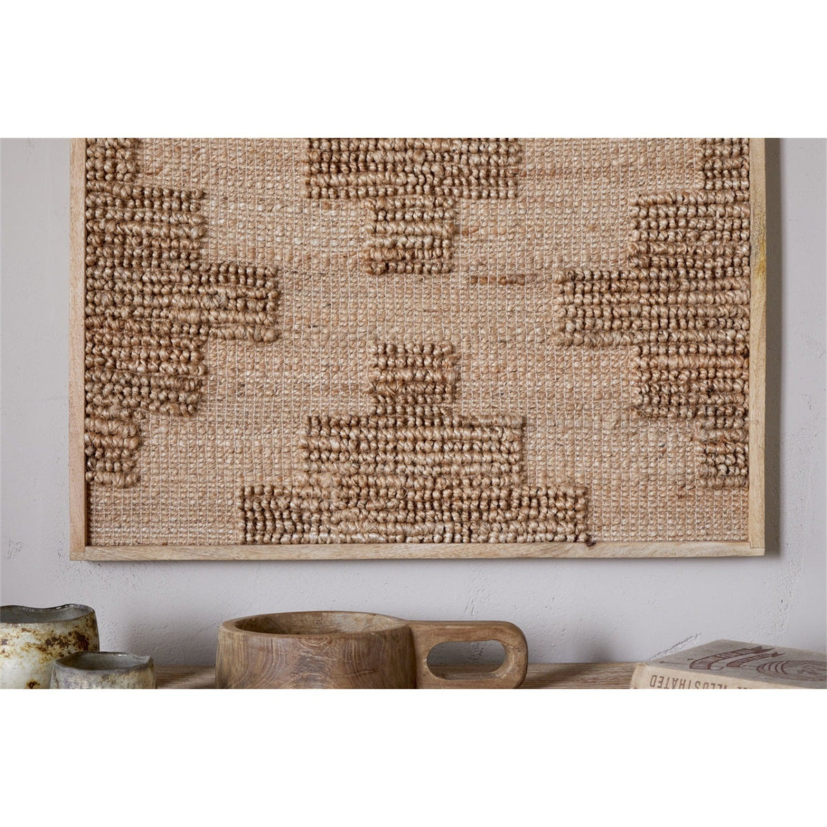 Bawal Cross Jute Wall Art - Natural