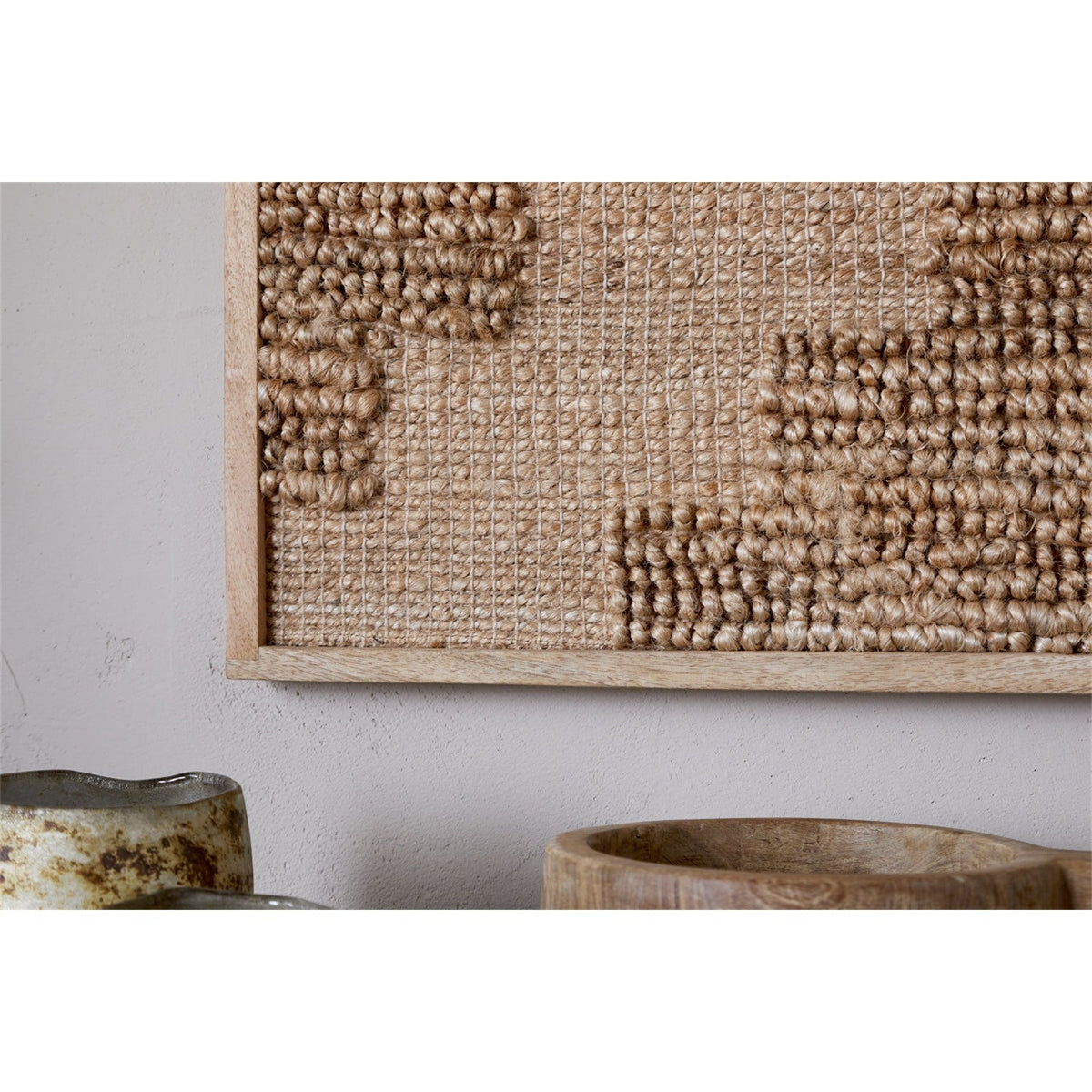 Bawal Cross Jute Wall Art - Natural