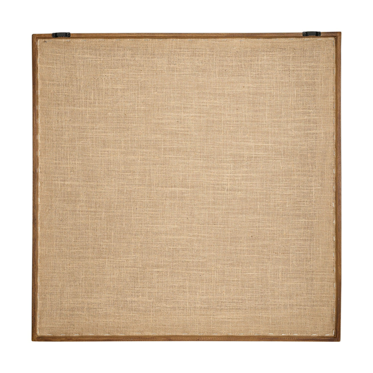 Birala Hand Stitched Linen Wall Art - Natural