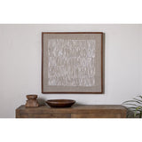 Birala Hand Stitched Linen Wall Art - Natural