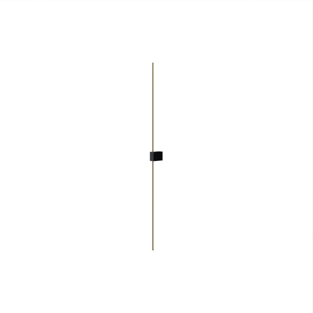 Pars black and gold up and down LED wall light, casting light in both directions for enhanced wall lighting.