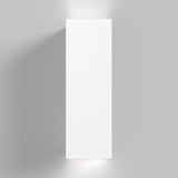 Additional view of Parma Paintable Rectangular Up & Down Wall Light in White, ideal for personalized decor with paintable finish.