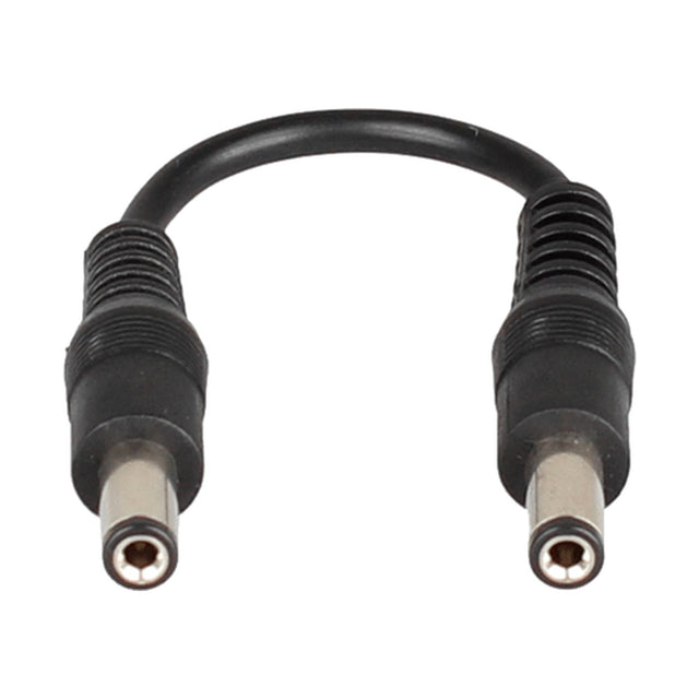 ESP Male DC to DC Coupler with two 2.1 x 5.5mm male plugs joined by a short black cable, shown on a plain white background.