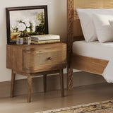 Callie Bedside Table - Smoked