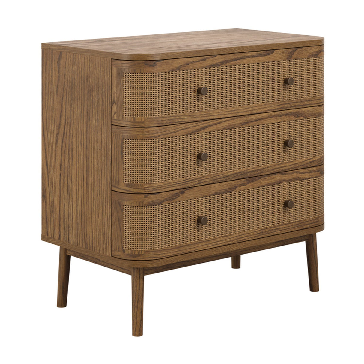 Callie 3 Drawer Chest of Drawers - Smoked
