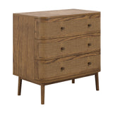 Callie 3 Drawer Chest of Drawers - Smoked