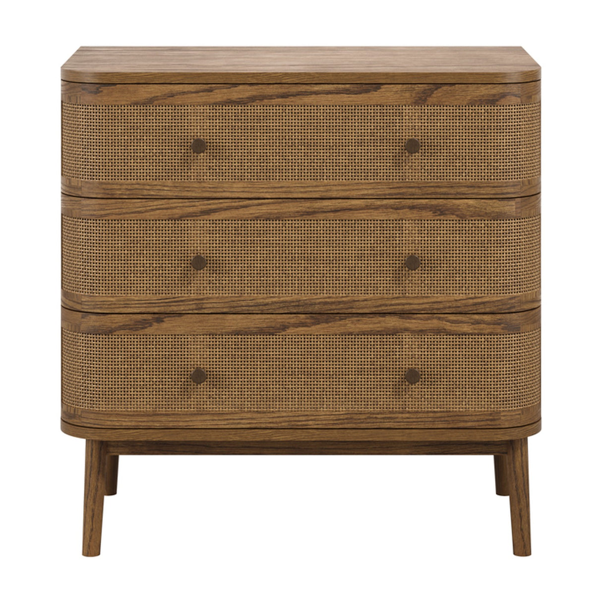 Callie 3 Drawer Chest of Drawers - Smoked