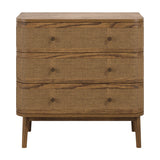Callie 3 Drawer Chest of Drawers - Smoked