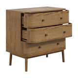 Callie 3 Drawer Chest of Drawers - Smoked