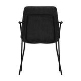Carlo Arms Dining Chair - Black