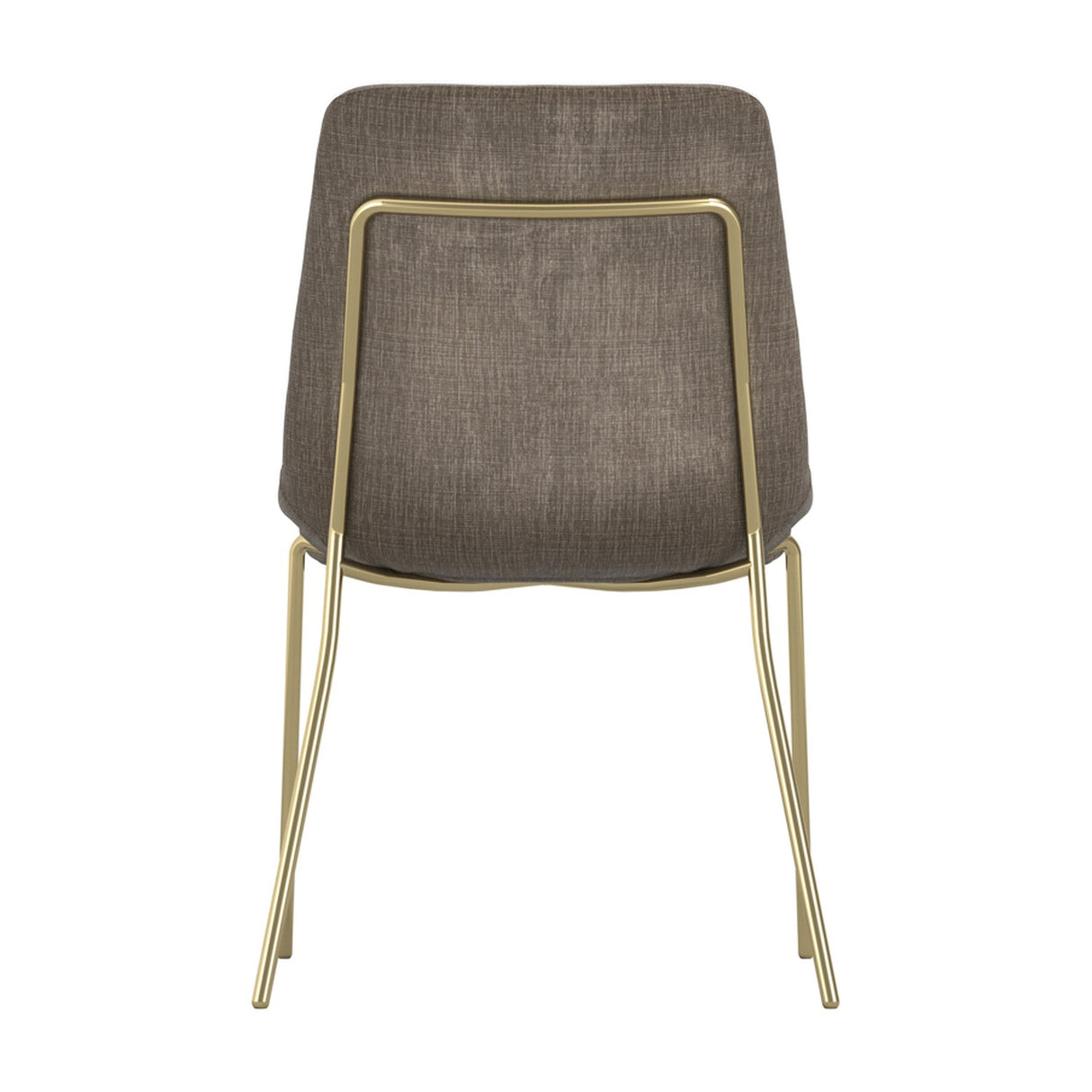 Carlo Dining Chair - Taupe & Gold