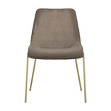 Carlo Dining Chair - Taupe & Gold